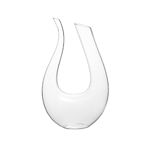 MASUNN 1500 ml Luxuriöser Kristallglas, U-förmiges Horn, Weindekanter, Weinausgießer, Rotweinkaraffe von MASUNN