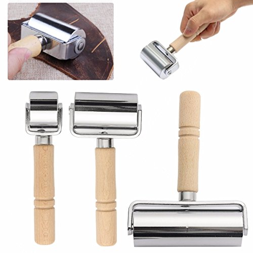 MASUNN 26/60 / 100Mm Leder Leim Kanten Laminieren Roller Handwerk DIY Handgefertigte Falten Werkzeug -A(26 mm) von MASUNN