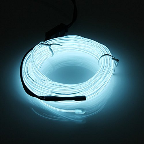 MASUNN 2M Einzelne Farbe 5V USB Flexible Neon EL Wire Licht Dance Party Decor Light-Weiß MASUNN 2M Einzelne Farbe 5V USB Flexible Neon EL Wire Licht Dance Party Decor Light-Weiß von MASUNN