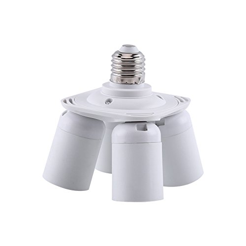 MASUNN 4 In 1 E27 Bis E27 Sockelleuchte Lampen Adapter Halter Splitter Sockel AC100-240V von MASUNN