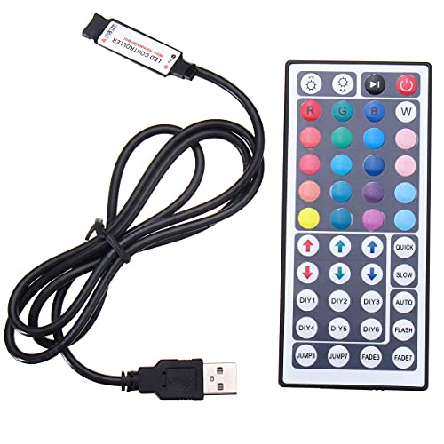MASUNN 44 Key USB Remote Controller Für 5V 5050 RGB Led Strip Light Tv Pc Back von MASUNN