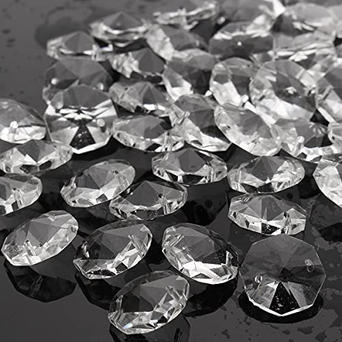 MASUNN 50Pcs Klarglas Kristalle Kronleuchter Pendelleuchte Prismen Teile Hängende Drops 18mm von MASUNN