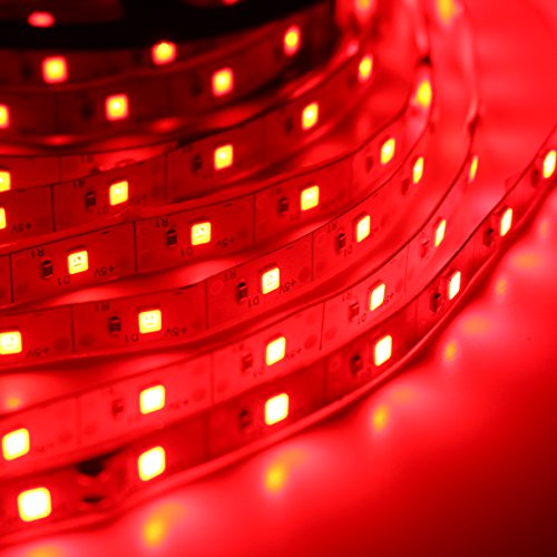 MASUNN 5M SMD2835 USB LED Strip Tv Light Pc Hintergrundbeleuchtung Nicht-Wasserdicht Für Home Decor DC5V-Rot von MASUNN