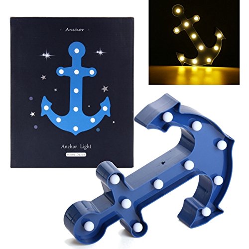 MASUNN Cute Marquee Anchor 11 Led Nachtlicht Batterie Lampe Baby Kinder Schlafzimmer Home Decor MASUNN Cute Marquee Anchor 11 Led Nachtlicht Batterie Lampe Baby Kinder Schlafzimmer Home Decor von MASUNN