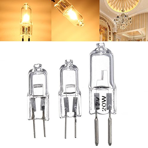MASUNN G 5.3 20W 35W 50W Bi-Pin Glühbirne Halogen Lampe Warm Weiß 12V-20w von MASUNN