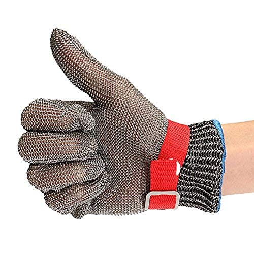 MASUNN Safety Cut Proof Stab Resistant Edelstahl Metall Mesh Butcher Handschuh Größe M von MASUNN