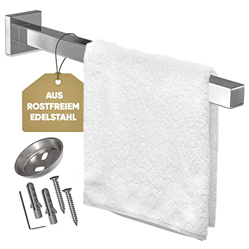 MASYD® Premium Handtuchhalter aus Edelstahl – Rostfrei, stabil & glänzend in Chrom – Die elegante Handtuchhalterung von MASYD