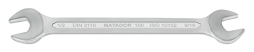 MATADOR 01008005, Doppelmaulschlüssel, 1/2 x 9/16 AF von MATADOR Schraubwerkzeuge