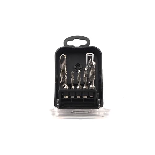 MATADOR Gewindeschneider Set | 3 in 1 Gewindebohrer | M3 - M10 | Bohrer - Gewindeschneider - Entgrater in einem Werkzeug | 7-tlg. Bohrer mit Gewindeschneider Set | MATADOR Werkzeug Nr. 07680001 von MATADOR Schraubwerkzeuge