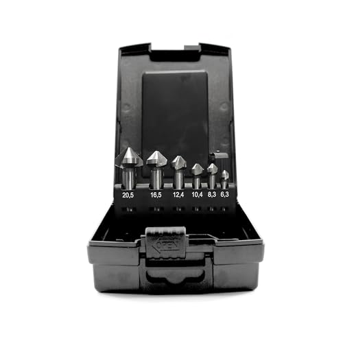 MATADOR Kegelsenker | Senkbohrer 6,3-20,5 mm | Senker Set 6-teilig | Kegelsenker Metall | MATADOR Werkzeug Nr. 07670002 von MATADOR Schraubwerkzeuge