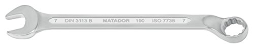MATADOR Ringmaulschlüssel 7 mm | Ringschlüssel gekröpft | Schraubenschlüssel | Gabelringschlüssel DIN 3113 Form B | Spanner | MATADOR Werkzeug Nr. 01900070 von MATADOR Schraubwerkzeuge