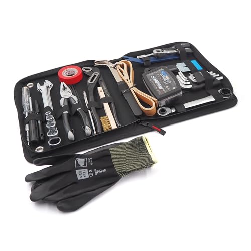 MATADOR Werkzeugtasche Auto | KFZ Werkzeug Set 67-tlg. Inkl. Bit Set | Motorrad Werkzeug Set | Camping Werkzeug | Werkzeug Boot | Werkzeugtasche gefüllt | MATADOR Werkzeug Nr. 81070001 von MATADOR Schraubwerkzeuge