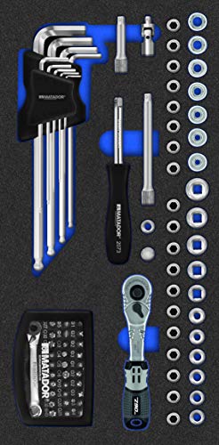 MATADOR MTS-R/V: Steckschlüssel 6,3(1/4), 1/3: 390 x 193 mm, 8164 1201 von MATADOR Schraubwerkzeuge