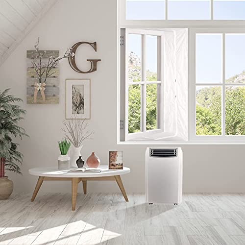 MATANA Fensterdichtung für Mobile Klimageräte, Klimaanlagen, Wäschetrockner & Ablufttrockne - Fenster, Dachfenster & Flügelfenster - Einfach zu Montieren (400 CM) von MATANA