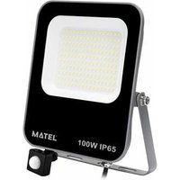 Matel - LED-Aluminiumprojektor mit Chip, Samsung-Sensor, 100 w, kalt von MATEL
