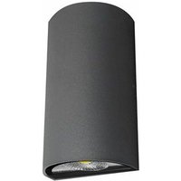 LED-Luxus-Außenwandleuchte, IP54 Matel halbrund, 6 w, kalt von MATEL