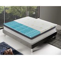 Ilovesleep - Stiffness Corrector Topper - 9 Komfortzonen - Abnehmbare Abdeckung - Aloe Vera Abdeckung 90x190 von ILOVESLEEP