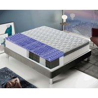 Taschenfedermatratze - 28 cm hoch - mit 7 cm Memory Foam - 800 Taschenfedern - Orthopädie - 13 Komfortzonen 100x190 von MATERASSIEDOGHE