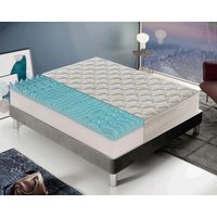 Memory Foam Matratze - 25 cm hoch - Abnehmbarer Bezug - 5 cm Memory - 9 Komfortzonen 160x200 von MATERASSIEDOGHE