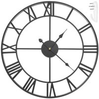 Retro wanduhr - schwarz von MATERIAUXBRICO.COM