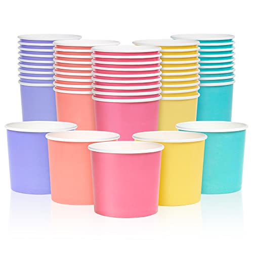 MATICAN Papier-Eisbecher, 50 Stück, 325 ml, Einweg-Dessertschalen für heiß und kalt, 325 ml, 5 Pastellfarben MATICAN Papier-Eisbecher, 50 Stück, 325 ml, Einweg-Dessertschalen für heiß und kalt, 325 ml, 5 Pastellfarben von MATICAN