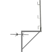 1 Verzinkte Gerüstkonsole 0.80m x 0.80m - Rundrohr - 110001809/01 von MATISÈRE