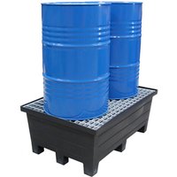 Auffangwanne mit PEHD-Gitterrost für 2 Fässer - Kapazität 240 L - 550kg - BRLECOP240/390008F Auffangwanne mit PEHD-Gitterrost für 2 Fässer - Kapazität 240 L - 550kg - BRLECOP240/390008F von MATISÈRE