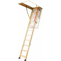 Dachbodentreppe aus Holz - Deckenhöhe 2.80m -Trichter 60x100cm - LWK60100-2 von MATISÈRE