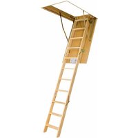 Matisère - Dachbodentreppe aus Holz - Deckenhöhe 2.80m -Trichter 60x120cm - LWS60120-2 von MATISÈRE