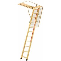 Dachbodentreppe aus Holz - Deckenhöhe 2.80m -Trichter 70 x 140cm - LWL70140-2 von MATISÈRE