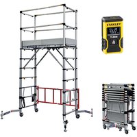 Echafaudage roulant alu télescopique - TELETOWER + Télémètre laser 12m - TELETOWER/LASER von MATISÈRE