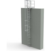 Steigleiter mit Ausstiegstritt 0.80m - Steighöhe 5.00 bis 5.20m - CS52-CPSH-080 von MATISÈRE