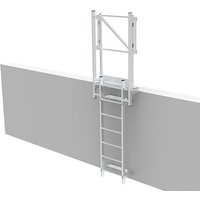 Matisère - Steigleiter für Dachzugang mit Ausstiegstufe und Türchen - Steighöhe 1.50m - CS-FSC-MPP-150 von MATISÈRE