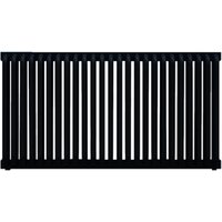 Elektrischer Heizkörper mit Programmierung schwarz - HxL 440x1220 mm - 1000 Watt - DEL440/1220E7NP von MATISÈRE