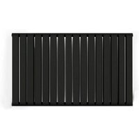 Elektrischer Heizkörper mit Zeitschaltuhr schwarz - HxL 530x785 mm - 800 Watt - WAR530/785ROE7NP von MATISÈRE