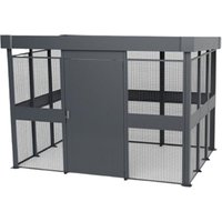 Fahrradunterstand - nächstes Element - Offenes Design-Blechgestell + 2 Anlehnbügel - Nur in Verbindung mit einem Startmodul verwendbar - CP/GM/GS/S von MATISÈRE
