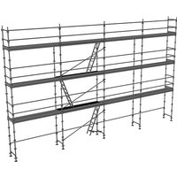 Matisère - Fassadengerüst alu 100m² - Mit oberem und unterem Geländerteil und Diagonalen - ECHAF-ALU-100 von MATISÈRE