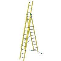 GFK-Elektrikerleiter 11+12+12 Sprossen, zu erreichende Höhe 8.35m - V380-3 GFK-Elektrikerleiter 11+12+12 Sprossen, zu erreichende Höhe 8.35m - V380-3 von MATISÈRE