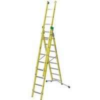 GFK-Elektrikerleiter 8+9+9 Sprossen, zu erreichende Höhe 5.80m - V290-3 von MATISÈRE