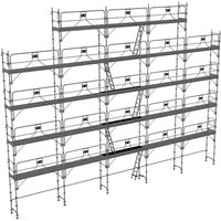 Gerüst 180m² - Struktur + Plattformen + Leiste - Gelände Version - DUO180GC-SPP von MATISÈRE