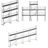 Gerüst 3 en 1: Struktur + Plattformen + Leiste - DUO-3-1-SPP von MATISÈRE