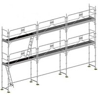 Matisère - Gerüst 60m² : Struktur + Plattformen + Leiste -Gelände Version - DUO60GC-SPP von MATISÈRE