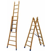 Echelle Direct - Holz Mehrzweckleiter 2x13 Sprossen - Zu erreichende Höhe 5.64m - BT2-350 Echelle Direct - Holz Mehrzweckleiter 2x13 Sprossen - Zu erreichende Höhe 5.64m - BT2-350 von ECHELLE DIRECT