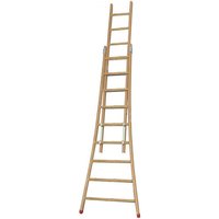 Holz Schiebeleiter 2x7 Sprossen - Zu erreichende Höhe 2.84m - BE2BE200 von MATISÈRE