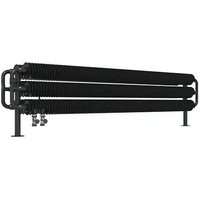 Matisère - Horizontaler Heizungsbetrieb Handtuchheizkörper - Mattschwarz - Höhe 190mm Breite 1540mm - 1371 Watt - RIB190/1540HSDYPN von MATISÈRE