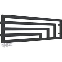 Matisère - Horizontaler Heizungsbetrieb Handtuchheizkörper - Mattschwarz - Höhe 520mm Breite 1460mm - 602 Watt - ANG520/1460HYLN Matisère - Horizontaler Heizungsbetrieb Handtuchheizkörper - Mattschwarz - Höhe 520mm Breite 1460mm - 602 Watt - ANG520/1460HYLN von MATISÈRE