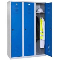 Industrielle Garderobenschränke mit Trennwand - 3 Türen - Abm 1200x500x1800mm - W030140003 Industrielle Garderobenschränke mit Trennwand - 3 Türen - Abm 1200x500x1800mm - W030140003 von MATISÈRE