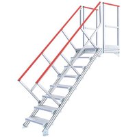 Industrietreppe 4 Stufen - Standhöhe 1.00m - Stufenbreite 800mm - Anstellwinkel 45° - 22210804/2MC Industrietreppe 4 Stufen - Standhöhe 1.00m - Stufenbreite 800mm - Anstellwinkel 45° - 22210804/2MC von MATISÈRE