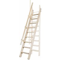 Matisère - Klappbare Raumspartreppe en Holz naturfarbig - 2 Handlauf - MSP/BN/2R von MATISÈRE