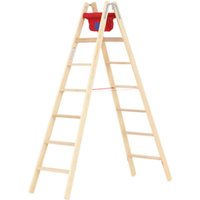 Matisère - Maler Doppelleiter aus Holz 2x6 Stufen - Hauteur atteignable 3.10m - 71499/2x6 von MATISÈRE